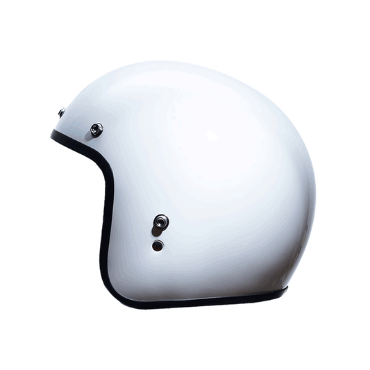 Open Face Helmet, Gloss White