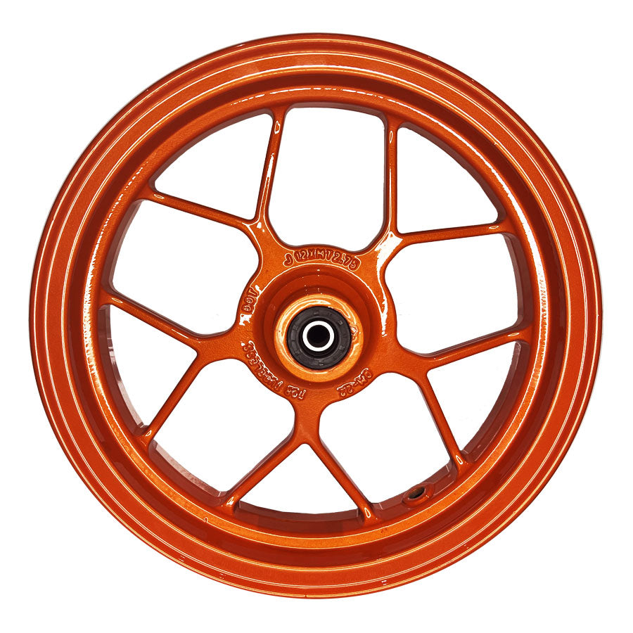NKD Alloy Wheels, Metallic Orange set